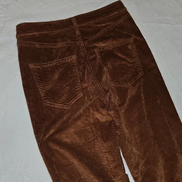 Pilcro Rust Corduroy Cuffed Pants - Picture 5 of 10